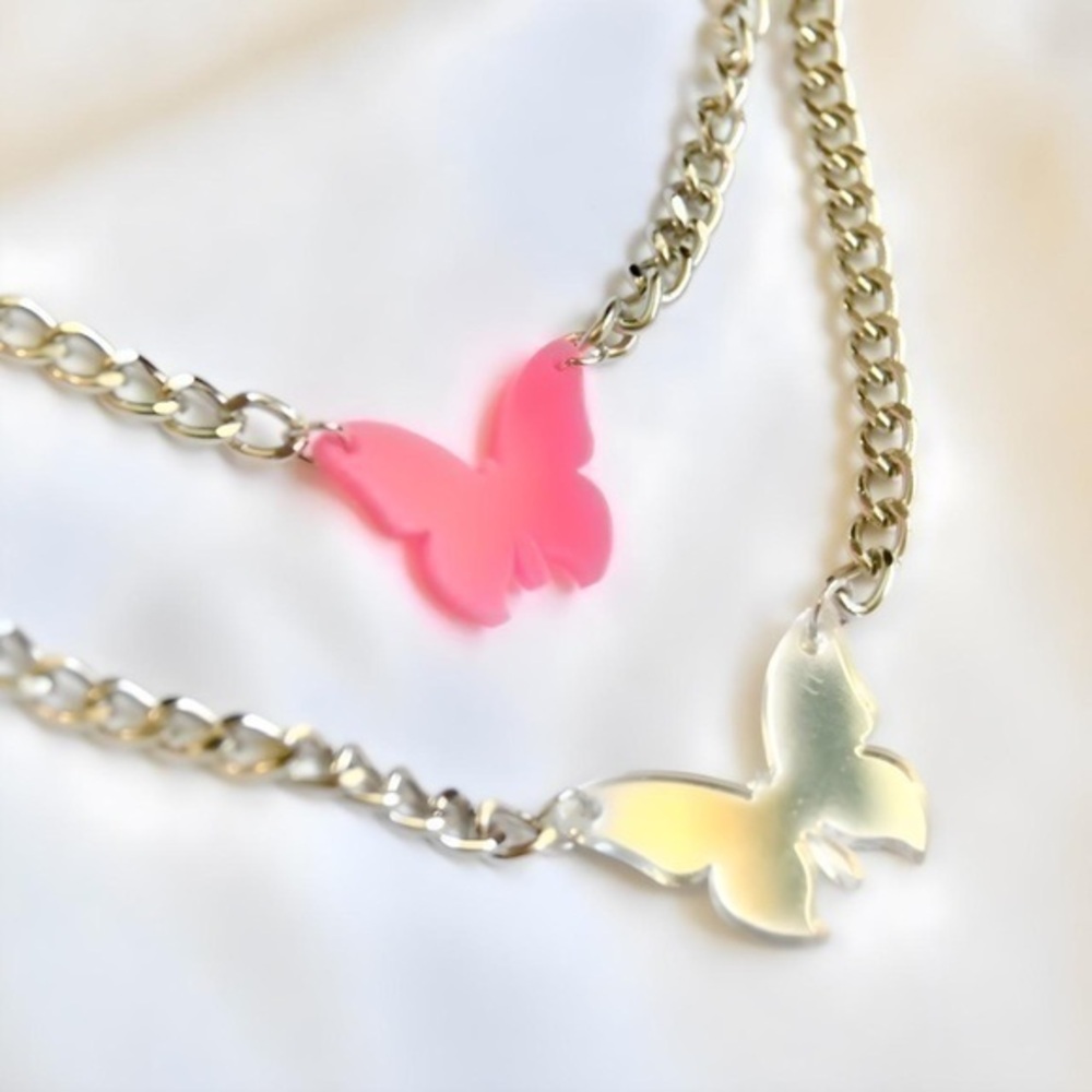 Y2K Butterfly Necklace